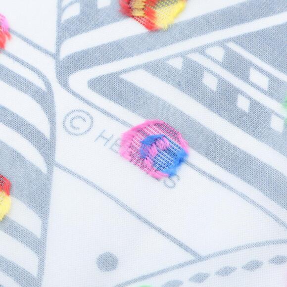 HERMES Authentic Blue Silk Scarf - Picture 2 of 4